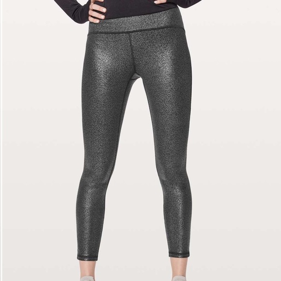 Lululemon Train Times 7/8 Pant *25"
Luminosity Foil Print Black Silver / Black - Picture 11 of 12